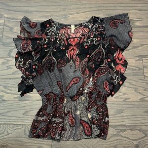 XL black and red chenault dress shirt